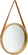 Wall Mirror with 40cm Gold Strap - Mirror