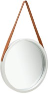 Wall Mirror with Strap 50cm Silver - Mirror