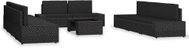 10-Piece Garden Sofa Set, Polyrattan, Black 3054583 3054583 - Garden Furniture