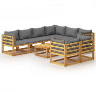 10-piece Solid Acacia Garden Sofa Set with Cushions 3057616 3057616 - Garden Furniture