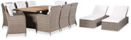 11-piece Garden Dining Set Polyratan 3057803 3057803 - Garden Furniture