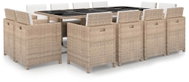 13-piece Garden Dining Set with Cushions Polyrattan Beige 42553 42553 - Garden Furniture