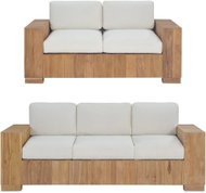2-piece Solid Teak Sofa 276287 276287 - Garden Furniture