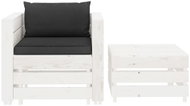 2-Piece Garden Sofa Set with Cushions, Anthracite 3051894 3051894 - Garden Furniture
