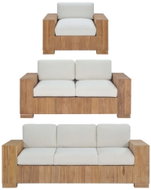 3-piece Solid Teak Sofa 276288 276288 - Garden Furniture
