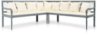 3-piece garden sofa with cushions solid acacia gray 42628 42628 - Garden Furniture