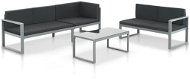 3-piece garden sofa with cushions gray aluminum 44448 44448 - Garden Furniture