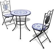 3-piece bistro set mosaic ceramic blue-white 271771 271771 - Garden Furniture