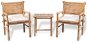 3-piece bistro set with bamboo cushions 41892 41892 - Garden Furniture