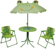 3-piece children&#39; s garden bistro set with parasol green 41843 41843 - Garden Furniture