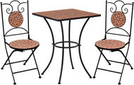 3-piece mosaic bistro set ceramic terracotta 279412 279412 - Garden Furniture