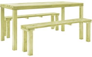 3-piece garden dining set impregnated with pine wood 276359 276359 - Garden Furniture