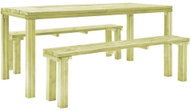 3-piece garden dining set impregnated with pine wood 276360 276360 - Garden Furniture