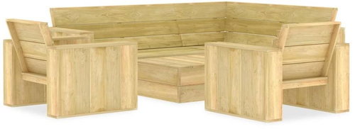4-piece garden sofa impregnated pine wood 3053193 3053193 - Garden Furniture - Main image