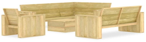 4-piece garden sofa impregnated pine wood 3053194 3053194 - Garden Furniture - Main image