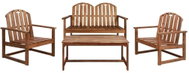 4-piece garden sofa solid acacia wood 44035 44035 - Garden Furniture