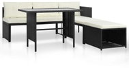 4-piece garden sofa polyrattan black 44287 44287 - Garden Furniture