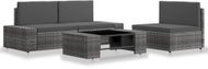 4-piece garden sofa polyrattan gray 3054601 3054601 - Garden Furniture