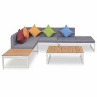 4-piece garden sofa with aluminum cushions and WPC 42867 42867 - Garden Furniture