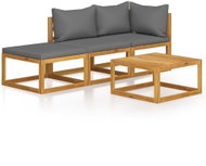 4-piece garden sofa with solid acacia cushions 3057628 3057628 - Garden Furniture