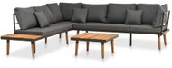 4-piece garden sofa with solid acacia cushions 46465 46465 - Garden Furniture