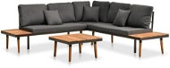4-piece garden sofa with solid acacia cushions 46466 46466 - Garden Furniture