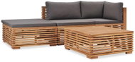 4-piece Garden Sofa with Cushions Solid Teak 3054659 3054659 - Garden Furniture