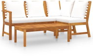 4-piece garden sofa with creamy acacia pillow 3057771 3057771 - Garden Furniture