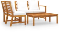 4-piece garden sofa with creamy acacia pillow 3057772 3057772 - Garden Furniture