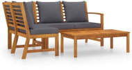 4-piece garden sofa with a massive acacia cushion 3057779 3057779 - Garden Furniture