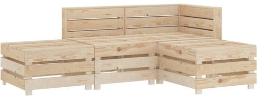 4-piece garden sofa made of wood pallets 3051682 3051682 - Garden Furniture - Main image
