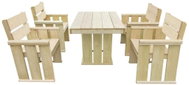 5-piece garden sofa impregnated pine 43261 43261 - Garden Furniture