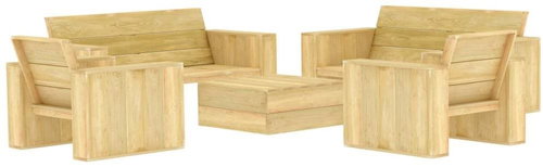 5-piece garden sofa impregnated with pine wood 3053200 3053200 - Garden Furniture - Main image