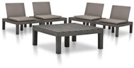 5-piece garden sofa plastic anthracite 3054475 3054475 - Garden Furniture