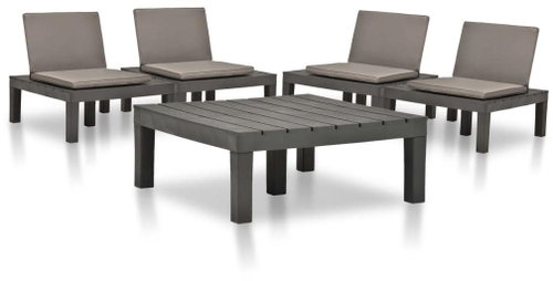 5-piece garden sofa plastic anthracite 3054475 3054475 - Garden Furniture - Main image