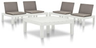 5-piece garden sofa plastic white 3054473 3054473 - Garden Furniture