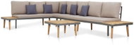 5-piece Garden Sofa with Cushions Solid Acacia Brown 46482 46482 - Garden Furniture