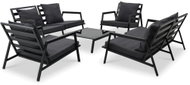 5-Piece Garden Sofa Set With Cushions Aluminium Dark Grey 47817 47817 - Garden Furniture