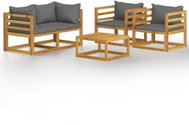 5-piece garden sofa with solid acacia cushions 3057609 3057609 - Garden Furniture