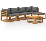 5-piece garden sofa with solid acacia cushions 45914 45914 - Garden Furniture