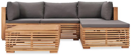 5-piece Garden Sofa with Cushions Solid Teak 3054660 3054660 - Garden Furniture - Main image
