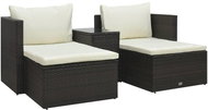 5-piece garden sofa with cushions polyrattan brown 47812 47812 - Garden Furniture