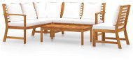 5-piece garden sofa with cushion creamy acacia 3057770 3057770 - Garden Furniture