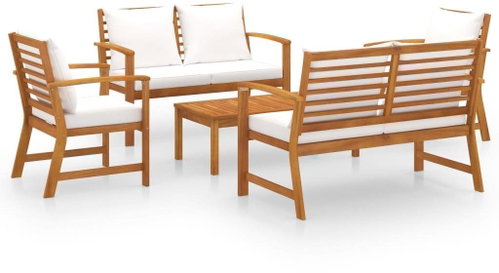 5-piece garden sofa with solid acacia cushion 3057786 3057786 - Garden Furniture - Main image