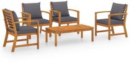 5-piece garden sofa with solid acacia cushion 3057791 3057791 - Garden Furniture