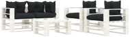 5-piece garden sofa made of pallets + anthracite cushions 3052392 3052392 - Garden Furniture