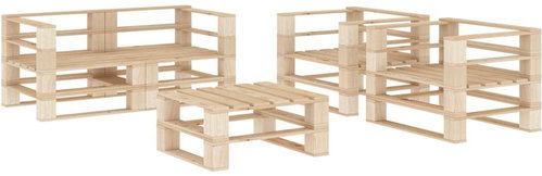 5-piece garden sofa made of wood pallets 3052160 3052160 - Garden Furniture - Main image