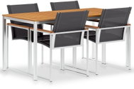 5-piece dining set for textiles and stainless steel 3053390 3053390 - Garden Furniture