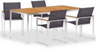 5-piece dining set for textiles and stainless steel 3053391 3053391 - Garden Furniture