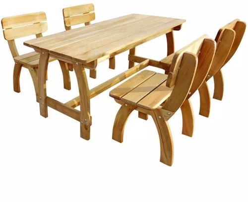 5-piece garden dining set impregnated with pine wood 273756 273756 - Garden Furniture - Main image